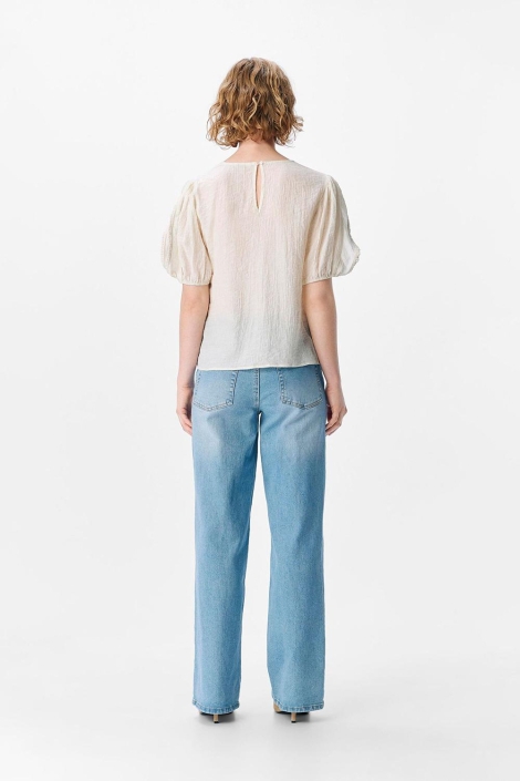 Object beige dames blouse | Model