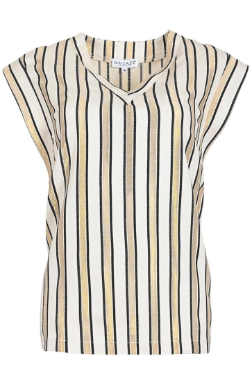 Maicazz Top NIORTE TOP SU25 60 333 GOLD STRIPE