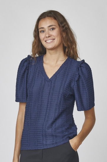 SisterS point T-shirt EINA V SS1 17754 445 MIDNIGHT