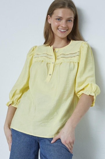 SisterS point Blouse VIDAR SS 18929 PALE BANANA