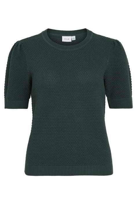 Vila groene dames t-shirt | Vooraanzicht