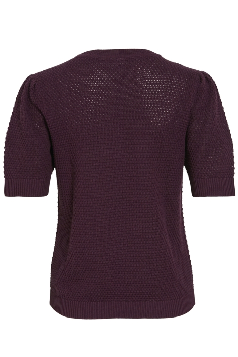 Vila bordeaux dames t-shirt | Achteraanzicht