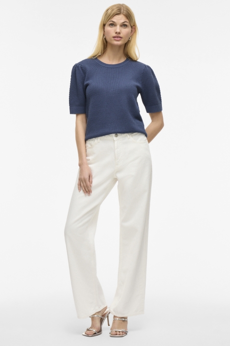 Vila blauwe dames t-shirt | Model