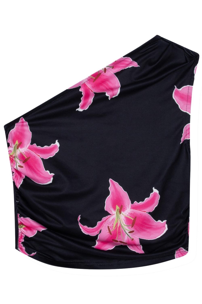 Refined Department zwarte dames top | Achteraanzicht