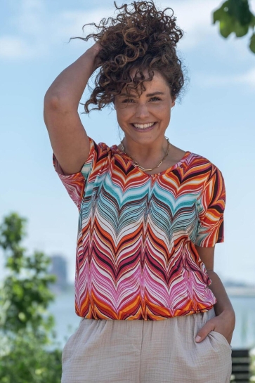 FOS Amsterdam T-shirt BELLA MISSONI 7428 640 FUCHSIA