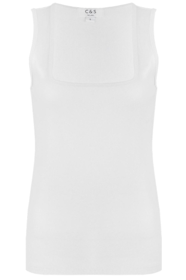 C&S The Label Top INDY TOP 25ZQH13 011 OFFWHITE