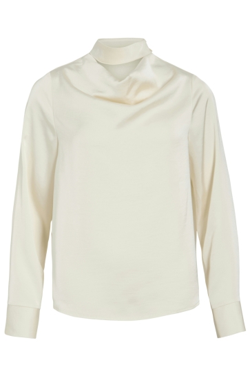 Vila VIFADIA L/S DRAPED TOP 14115067 Birch