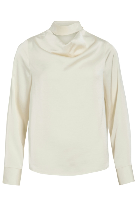 Vila beige dames blouse | Vooraanzicht