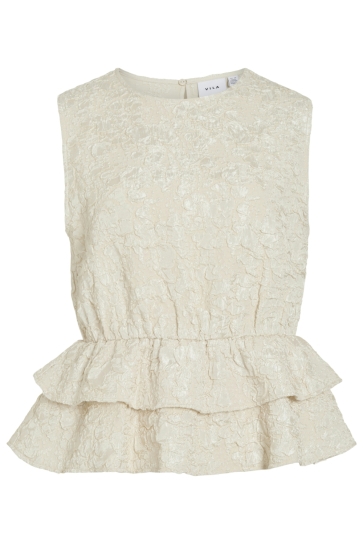 Vila Top VIFANTA S/L JACQUARD TOP 14115054 Birch
