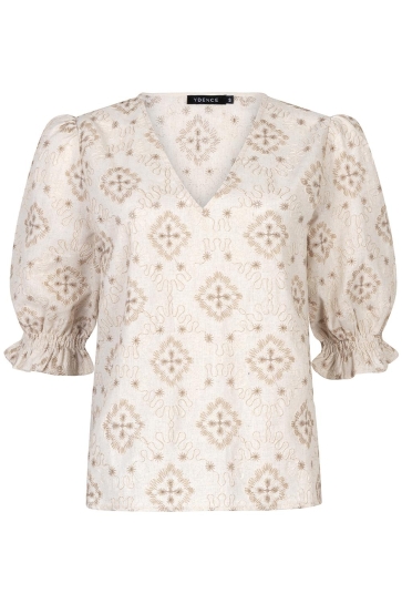 Ydence T-shirt TOP MINTHE S HSS2508 ECRU/BEIGE