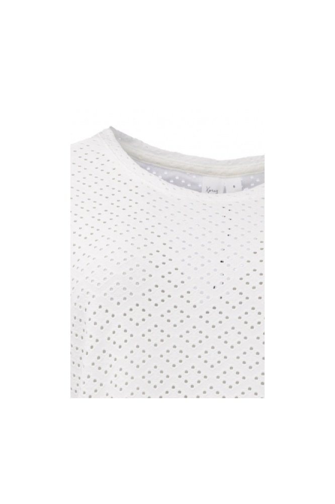 NED ecru dames t-shirt | Close up