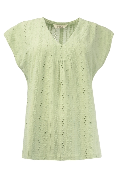 NED groene dames t-shirt | Vooraanzicht