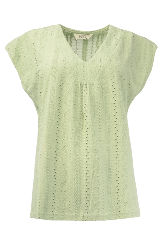 NED groene dames t-shirt | Vooraanzicht