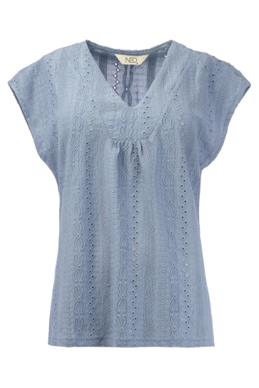 NED T-shirt SERING SL RMJ CHAIN AJOUR 25S3 U297 02 TEMPEST