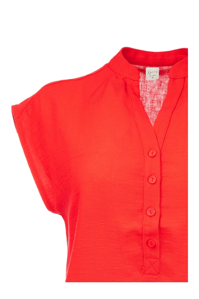 NED rode dames t-shirt | Close up