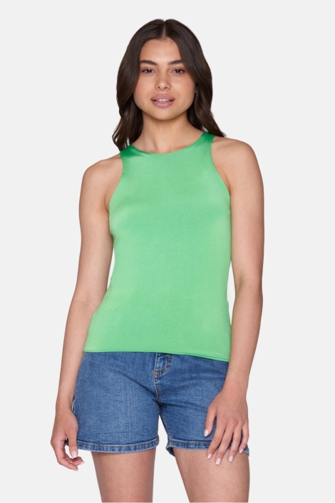 SisterS point groene dames top | Model vooraanzicht