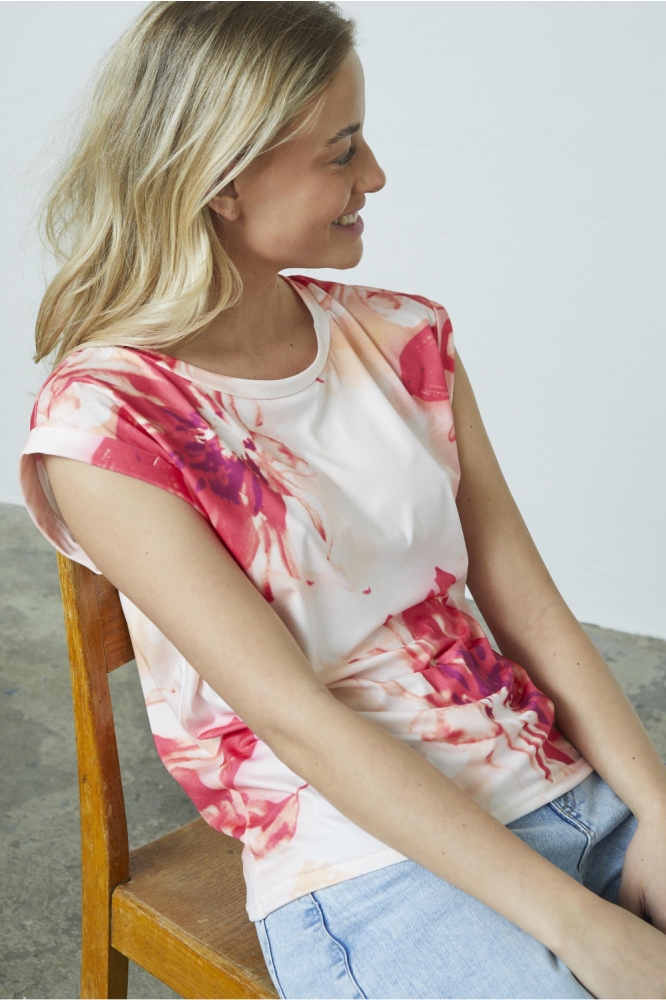 SisterS point witte dames top | Model zijaanzicht