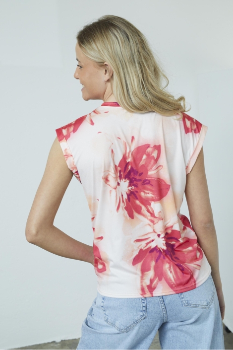 SisterS point witte dames top | Model achteraanzicht