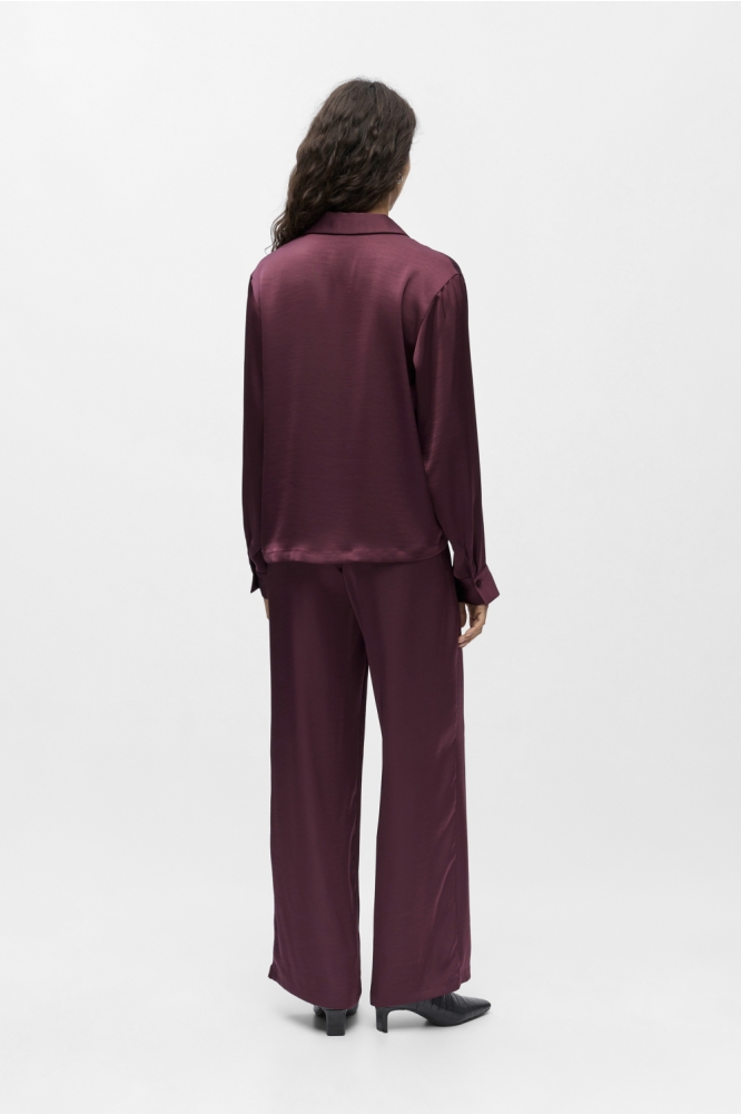 Object bordeaux dames blouse | Model