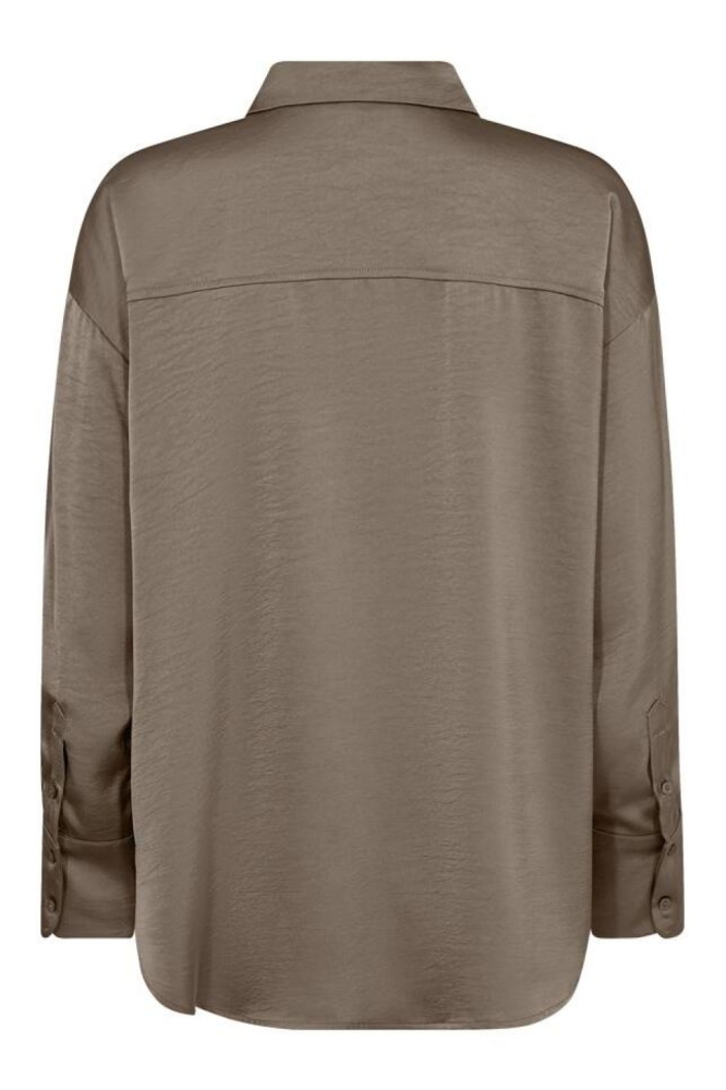 Freequent camel dames blouse | Achteraanzicht