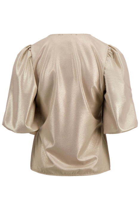 Zusss gouden dames t-shirt | Achteraanzicht