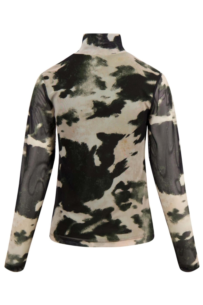 Zusss multi color dames t-shirt | Achteraanzicht