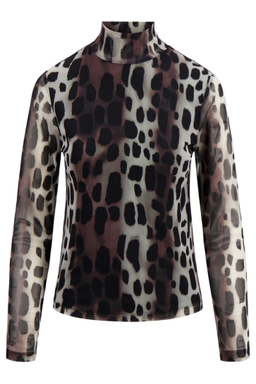 Zusss T-shirt MESH TOP GIRAF PRINT 0304 231 7000 MULTICOLOR