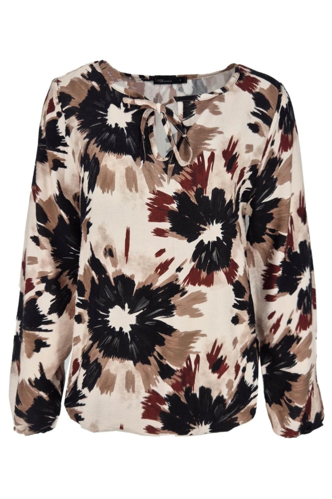 FOS Amsterdam multi color dames blouse | Vooraanzicht
