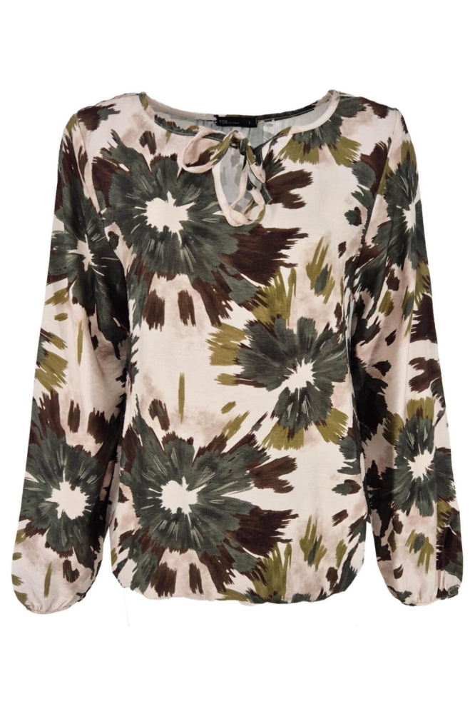FOS Amsterdam groene dames blouse | Vooraanzicht