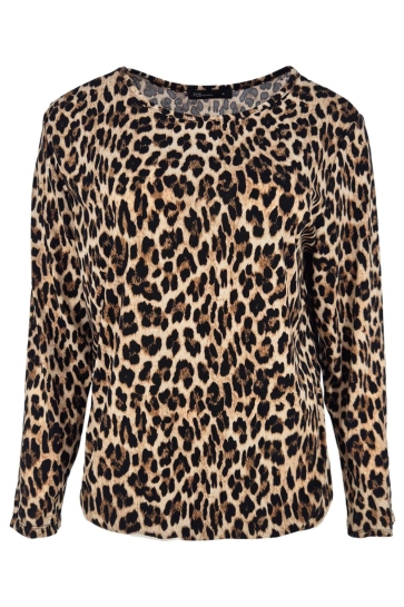 FOS Amsterdam T-shirt SISI PANTER-ET 7572 215 CAMEL