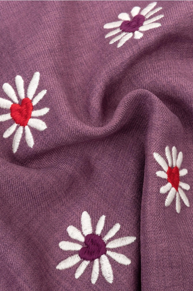 Ydence paarse dames blouse | Kleurstaal