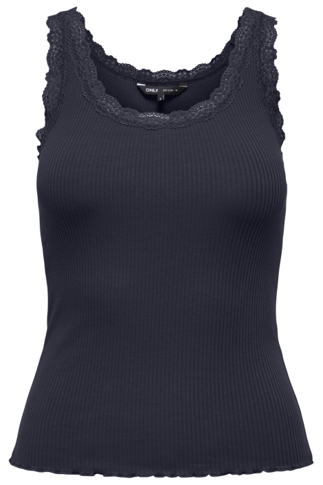 Only blauwe dames top | Vooraanzicht