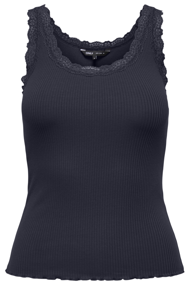 Only blauwe dames top | Vooraanzicht