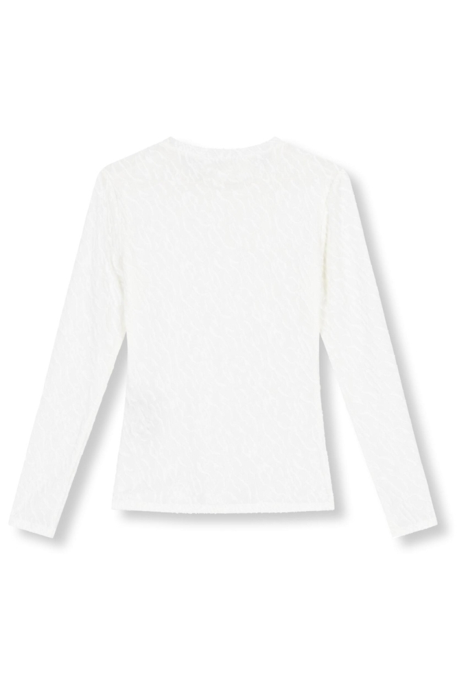 Refined Department beige dames t-shirt | Achteraanzicht