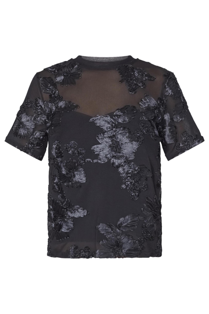 SisterS point zwarte dames t-shirt | Vooraanzicht