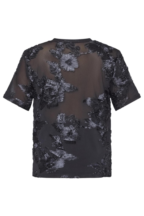 SisterS point zwarte dames t-shirt | Achteraanzicht