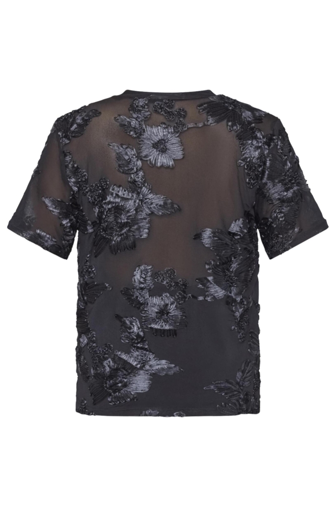 SisterS point zwarte dames t-shirt | Achteraanzicht