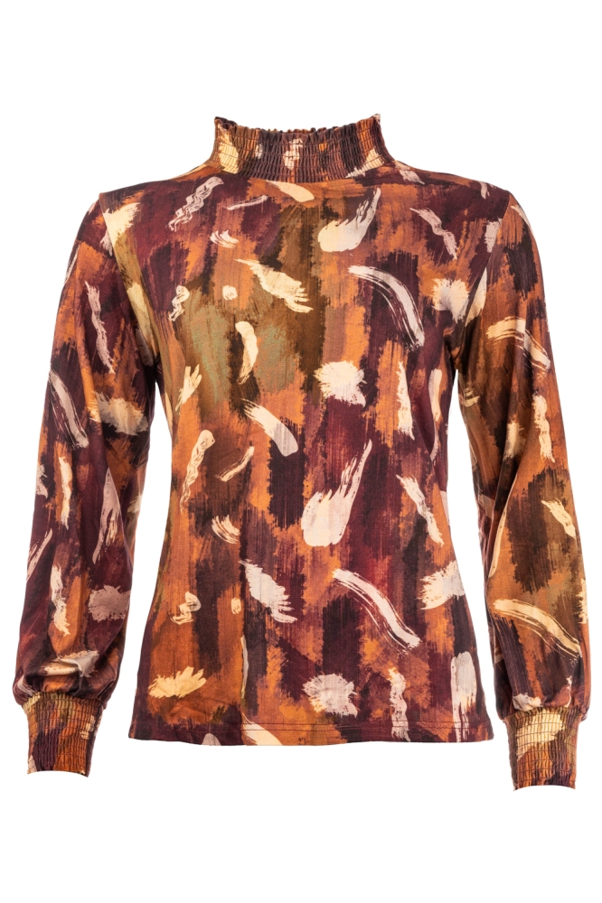 NED multi color dames blouse | Vooraanzicht
