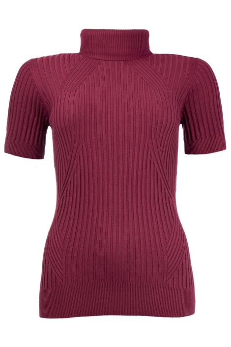 NED bordeaux dames t-shirt | Vooraanzicht