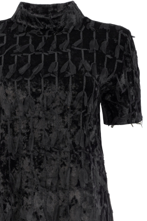 NED zwarte dames t-shirt | Close up