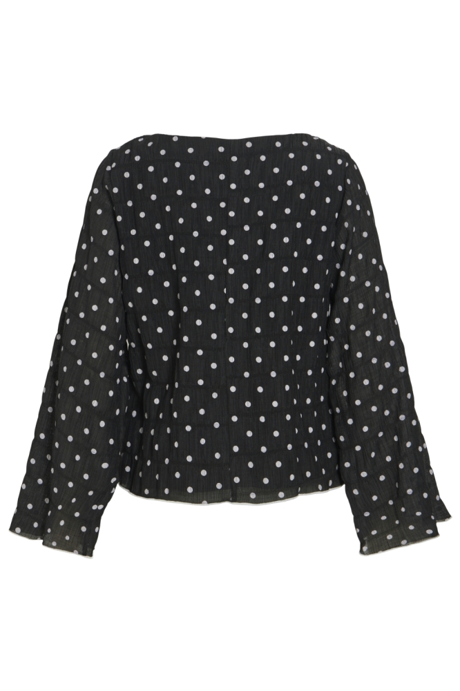 Vila zwarte dames blouse | Achteraanzicht