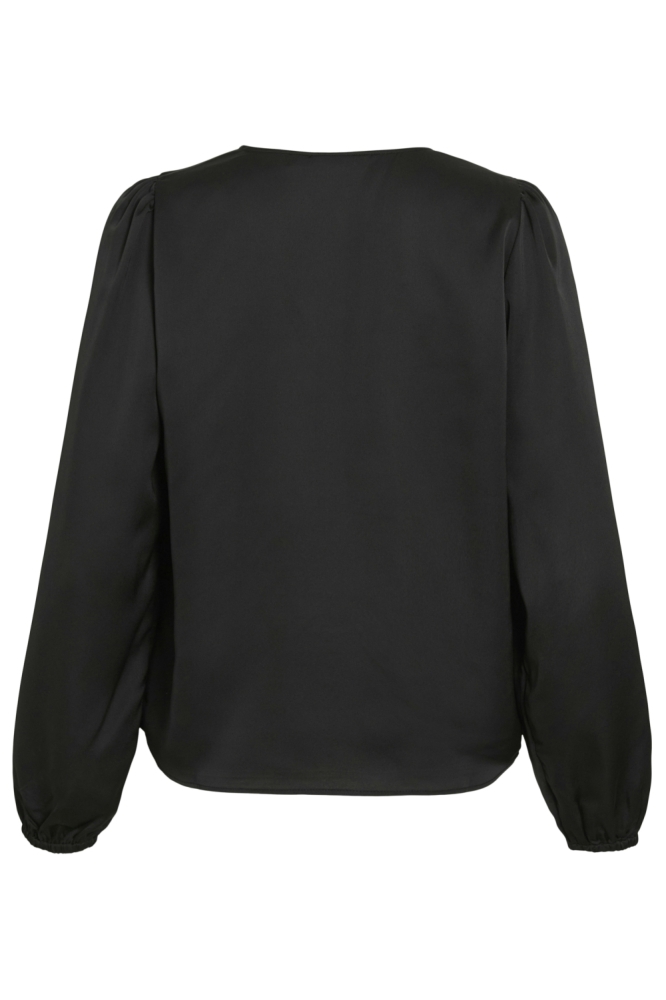 Vila zwarte dames blouse | Achteraanzicht