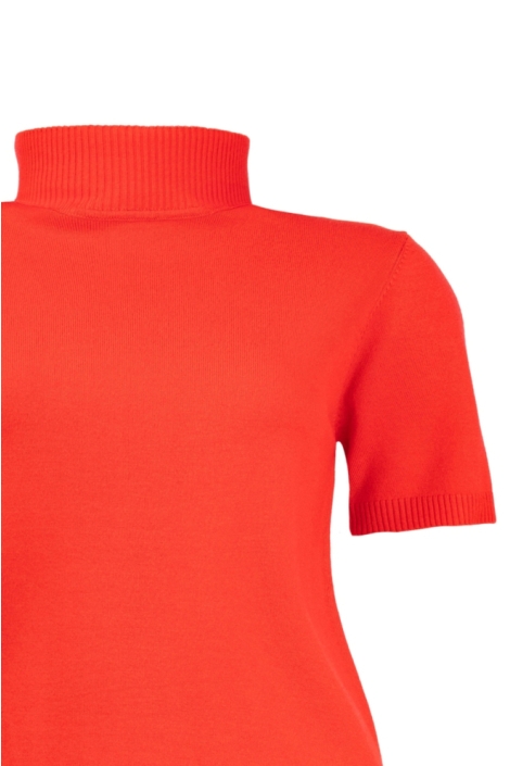 NED rode dames t-shirt | Close up