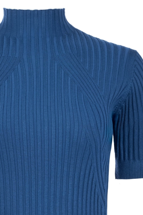 NED blauwe dames t-shirt | Close up