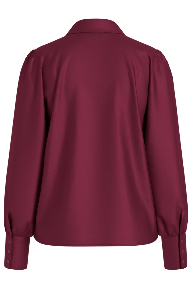 Vila bordeaux dames blouse | Achteraanzicht