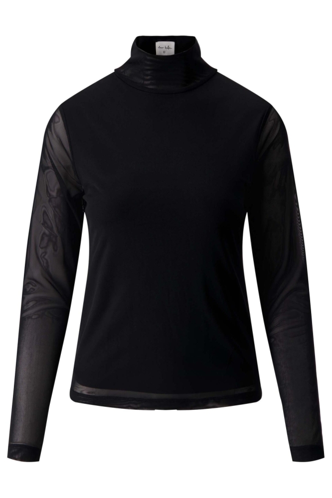 Zusss zwarte dames t-shirt | Vooraanzicht