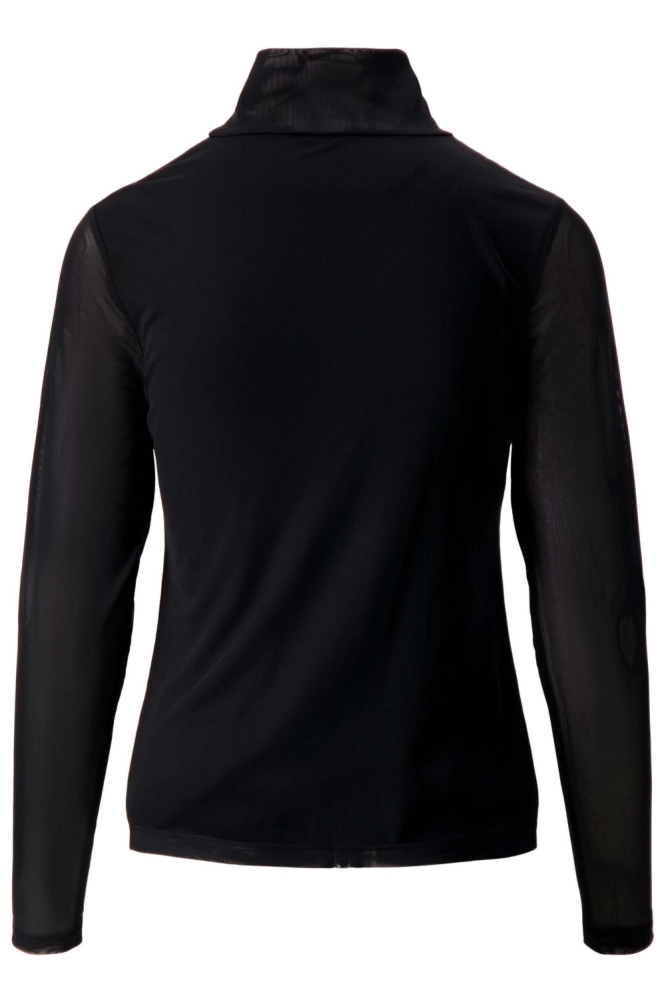 Zusss zwarte dames t-shirt | Achteraanzicht
