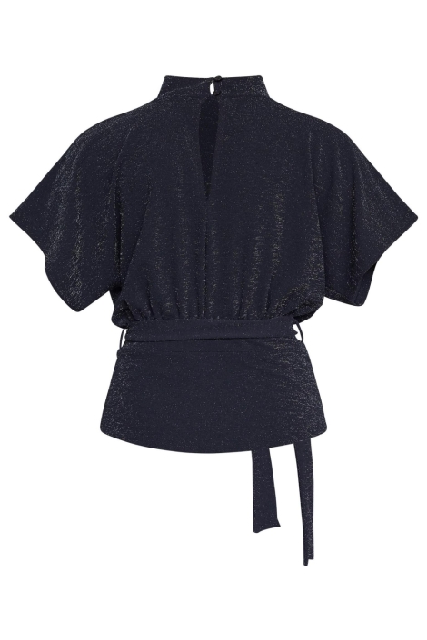 SisterS point zwarte dames blouse | Achteraanzicht