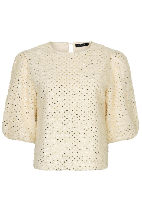 Ydence beige dames trui | Vooraanzicht