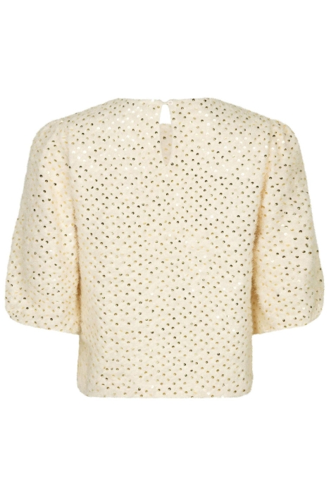 Ydence beige dames trui | Achteraanzicht